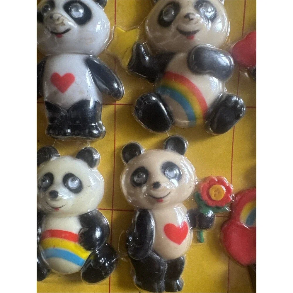 Set Of 6 Panda Pals Refrigerator Magnets New Design Sealed